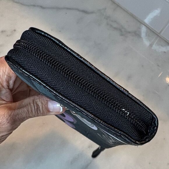 Coach Wallet Y2K Maralee Jacquard Signature Logo Full Zip Wallet - Picture 10 of 16